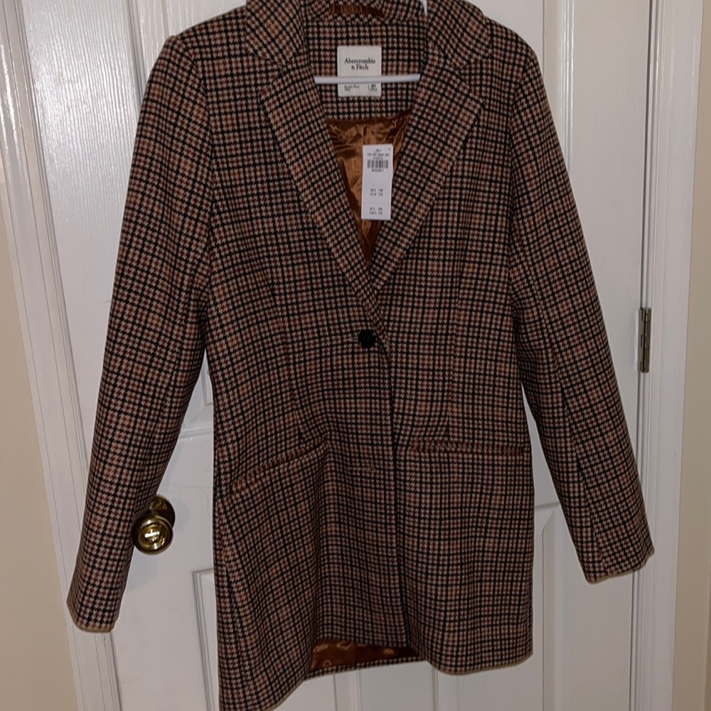 A&F Checkered Coat